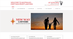 Desktop Screenshot of newwaylawyers.com.au